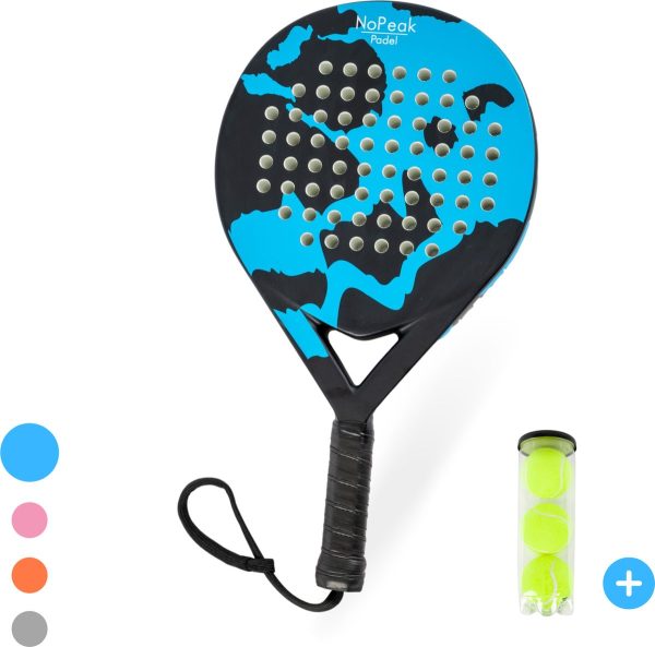 No Peak Padel Racket Inclusief Tas